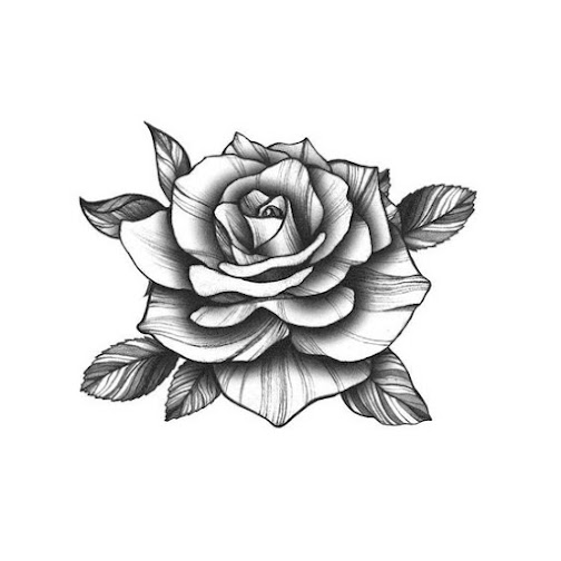 Vintage-Rose-Tattoo-Design