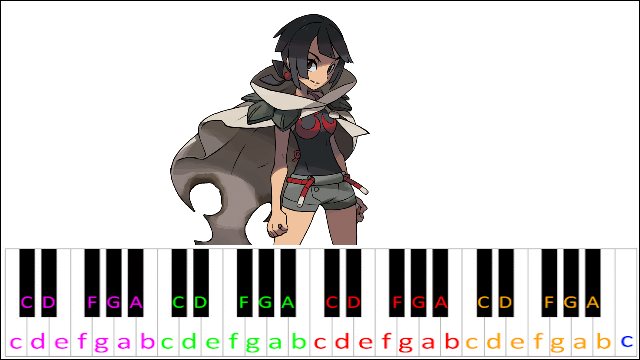 Zinnia's Theme (Pokemon ORAS) Piano / Keyboard Easy Letter Notes for Beginners