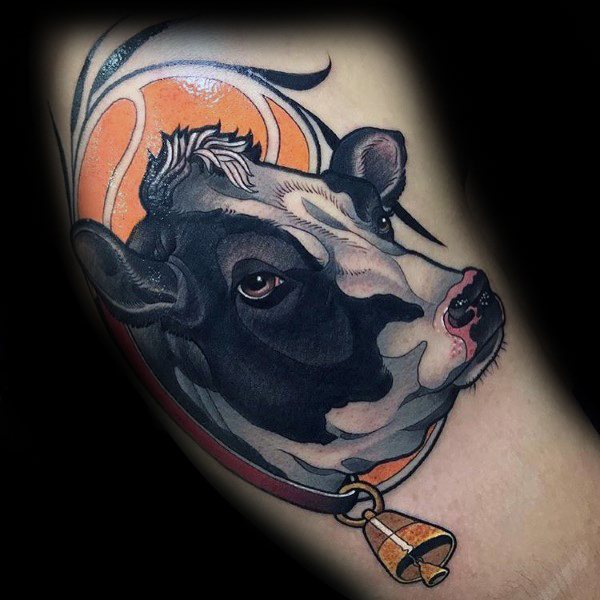 38 tatuagens de vaca para homens