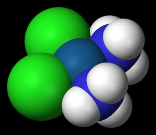 A 3-D rendering of cisplatin