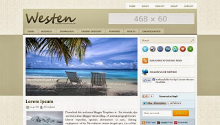 Western Free Blogger Template