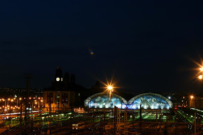 Prague's Main train station with Harry Potter