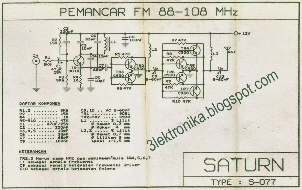 Hobby Radio Elektronika Pemancar FM 500 mWatt Ronica 