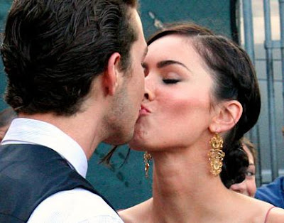 shia labeouf and megan fox kissing. shia labeouf and megan fox