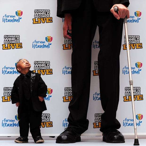 shortest man on earth. and smallest man together