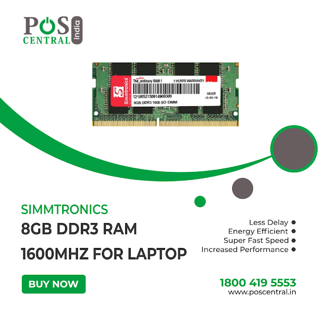 Simmtronics 8GB DDR3 RAM 1600MHz for Laptop