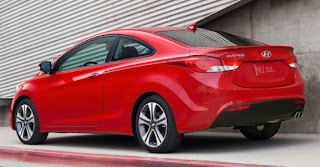 2012 Hyundai Elantra Coupe Rear Angle