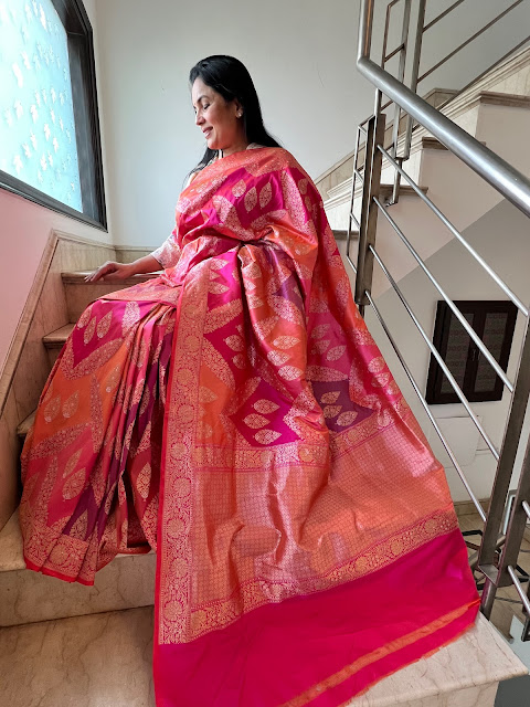 Silk rangkaat saree