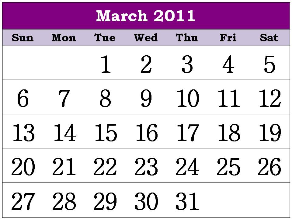 free monthly calendar template. 2010 Monthly Calendar Template