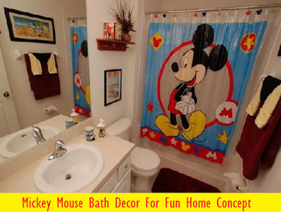 Mickey Mouse Bath Decor For Fun Home Concept