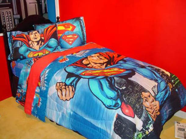 Superhero Bedding Theme For Boys Bedroom