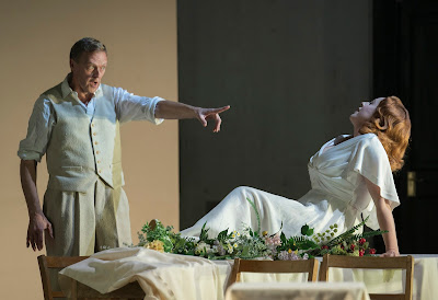 Opera North’s production of Janáček’s Osud, Autumn 2017 John Graham-Hall as Živný and Giselle Allen as Míla Valková (Photo Alastair Muir)