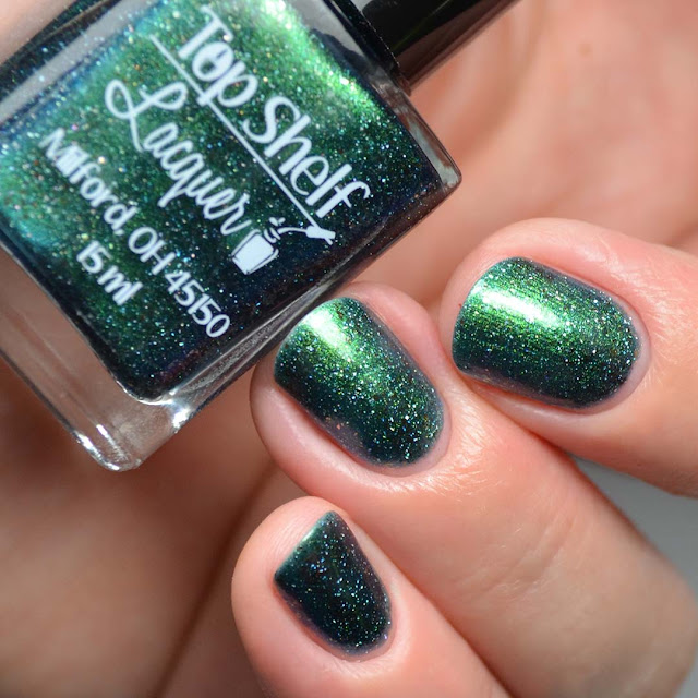 green multichrome nail polish