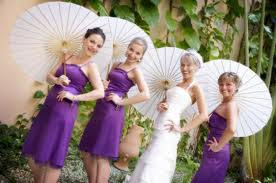 Blue Purple Bridesmaid Dresses