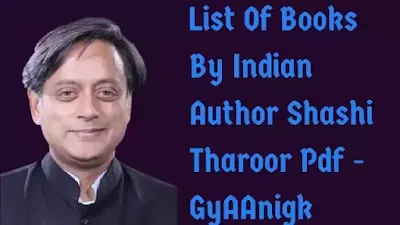 Shashi Tharoor Books | List Of Books By Indian Author Shashi Tharoor Pdf - GyAAnigk