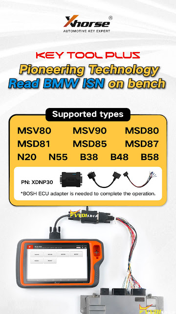 Activate VVDI Key Tool Plus BMW Bench Read ISN License 2