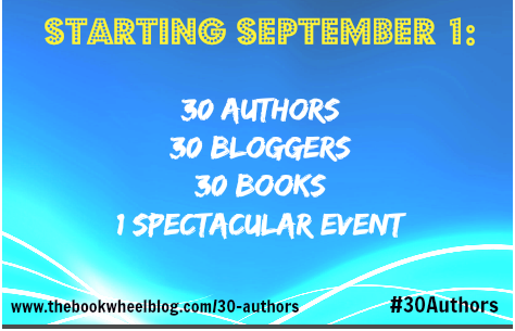 http://www.thebookwheelblog.com/30-authors-announcement/