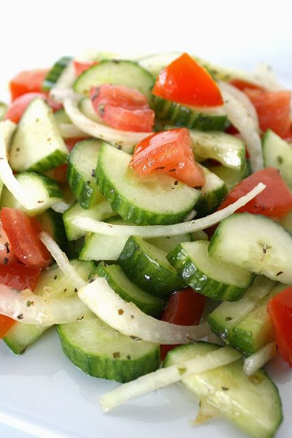 Want to actually enjoy eating healthy? Try this delicious and simple cucumber salad. [ SkinnyFoxDetox.com ] #food #skinny #health