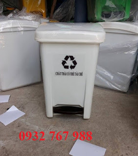 thùng đựng rác y tế màu trắng 20 lít