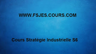 Cours Stratégie Industrielle S6