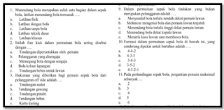  sebagai wadah propesi dipandang patut untuk memfasilitasi terselenggaranya suatu UAS PJOK Soal UAS PJOK Kelas X Jenjang SMA