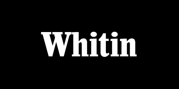 Free Bold Serif Font - Whitin Bold