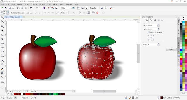 Cara Membuat Realistic Objek Dengan Mesh Fill Tool