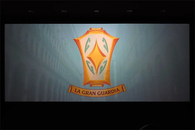 La Gran Guardia logo, screen of the new cinema, Livorno