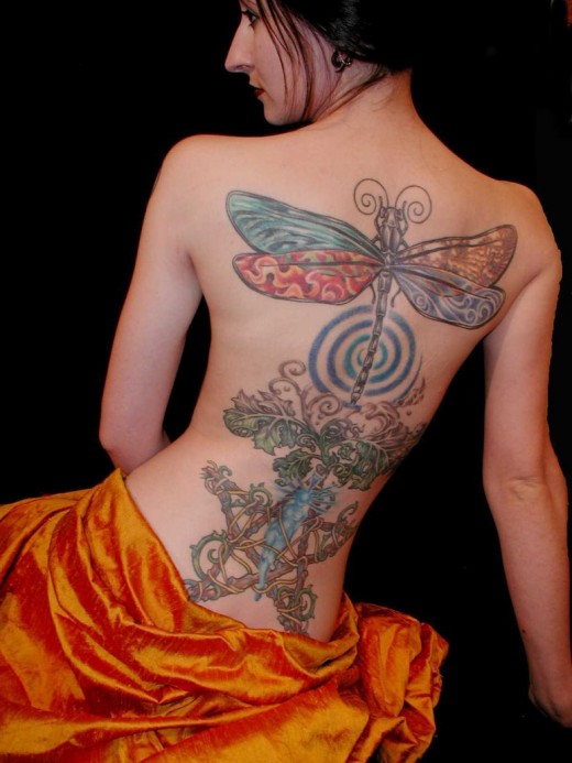 Back Tattoo Designs For Girls and Women 2011