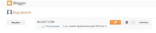 tampilan awal blog di blogger