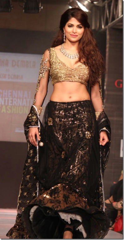 Parvathy Omanakuttan walks the ramp for Ramesh Dembla at CIFW 2012