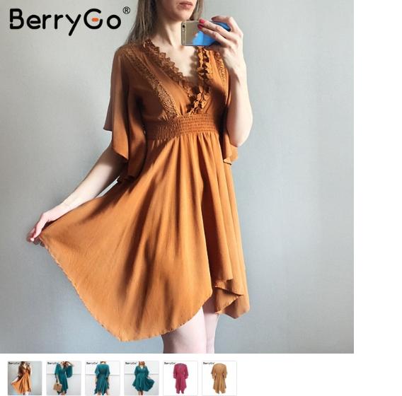 Brown And Teal Dress - Girls Clothes Sale