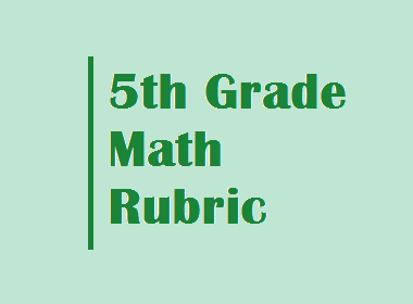 5th Grade Math Rubric