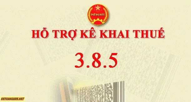 Ho Tro Ke Khai Thue HTKK 3.8.5 Ngay 26/06/2018