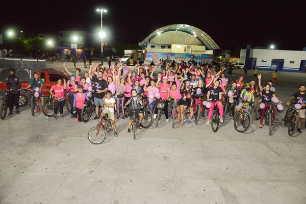 Prefeitura de Chapadinha encerra programação do Outubro Rosa com passeio ciclístico