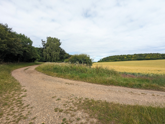 Keep left at the junction, still on Lilley BOAT 22