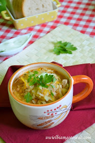 Zupa gołąbkowa (Kapuśniak z mięsem mielonym i ryżem)