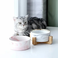 comedero de cerámica para gatos "serie nebulosa"