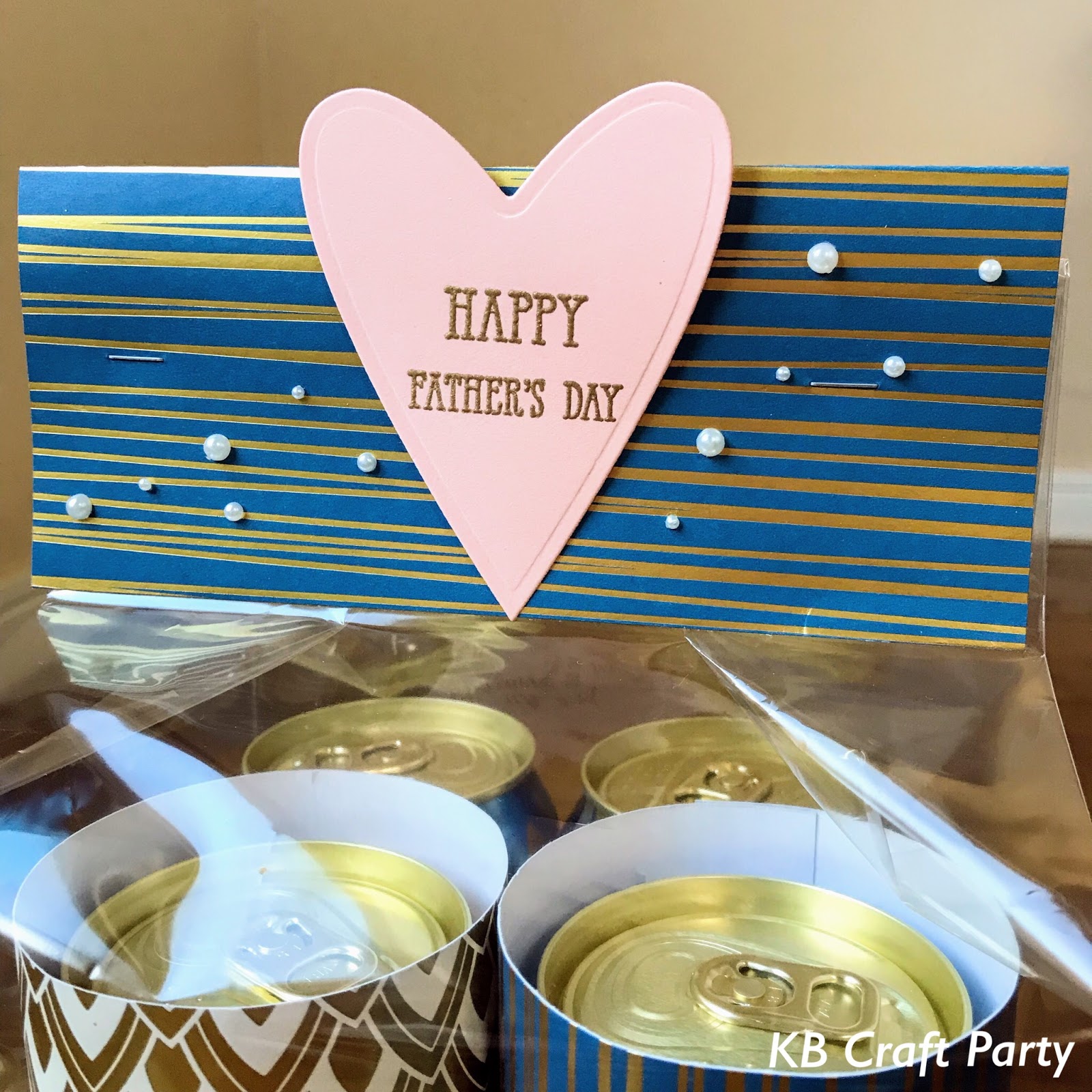 Kb Craft Party 手作りカードとペーパークラフト ビールの父の日ラッピング