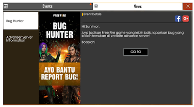 Cara Mengetahui Ada Undangan Advance Server Free Fire
