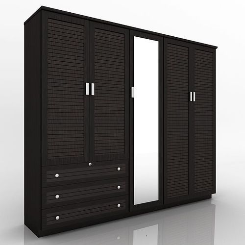Black 4 doors wardrobe design