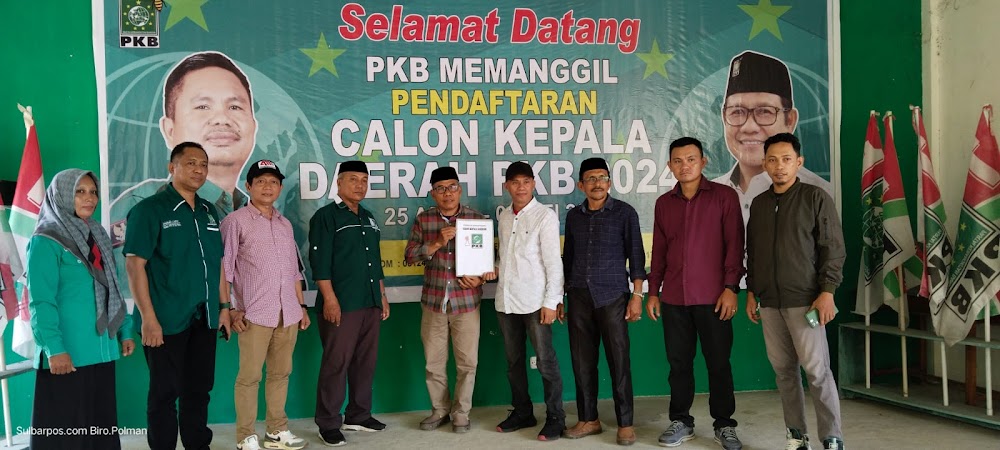 Andi Masri dan Andi Irman Daftar Cakada Bupati di Desk Pilkada PKB Polman