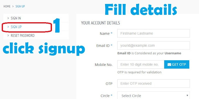 Signup On Bsnl Portal For Bill payment online