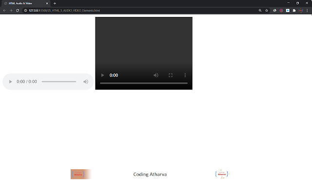 Audio and Video Element in HTML