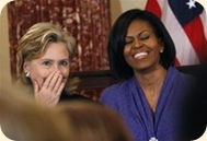 Hillary and Michelle