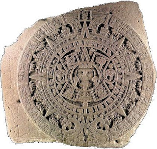 Astecas - Pedra do Sol. Imagem obtida em Wikimedia Commons. www.professorjunioronline.com