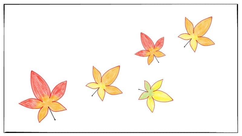 簡単な紅葉 もみじ の葉っぱのイラストの描き方 遠北ほのかのイラストサイト 簡単な紅葉 もみじ の葉っぱのイラストの描き方 遠北ほのかのイラストサイト