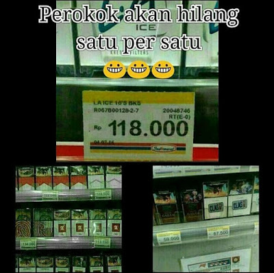 12 Editan Foto Harga Rokok Naik Sangat Ekstrim di Minimarket Ini Bikin Para Perokok Deg-degan