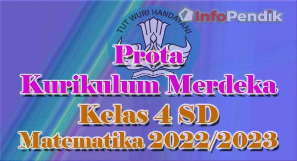 Prota Kurikulum Merdeka Kelas 4 SD Matematika 2022/2023