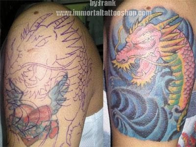 Coverup tattoo by frank in Immortal tattoo shop in TiendesitasOrtigas